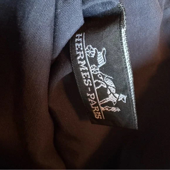 Hermes navy toile bolide pouch - Picture 8 of 8